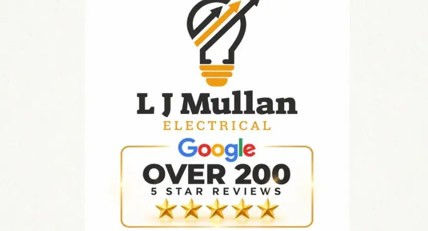 Over 200 Five-Star Google Reviews – Thank You From L J Mullan Electrical